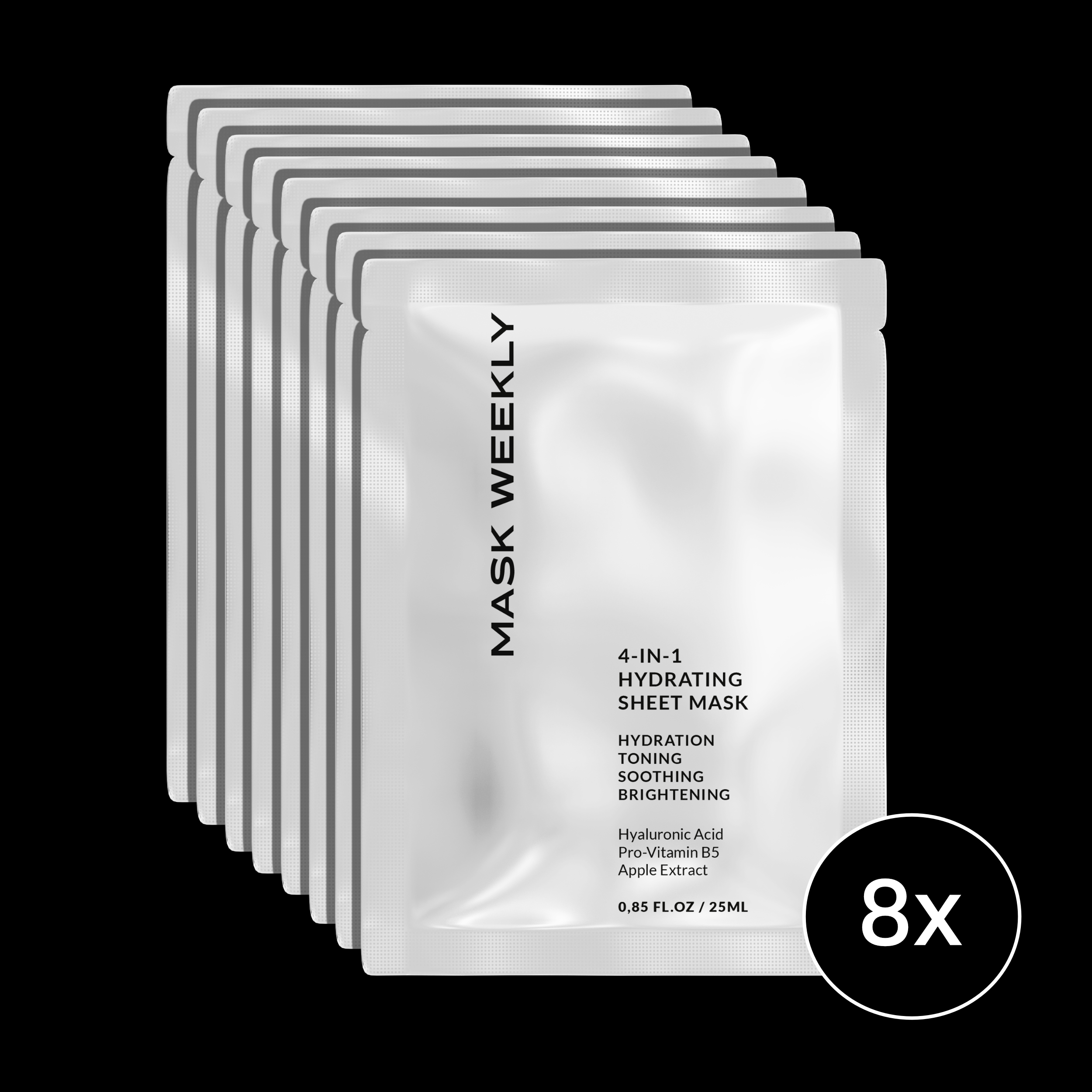 MASK WEEKLY Hydraterende gezichtsmaskers (8x25ml)