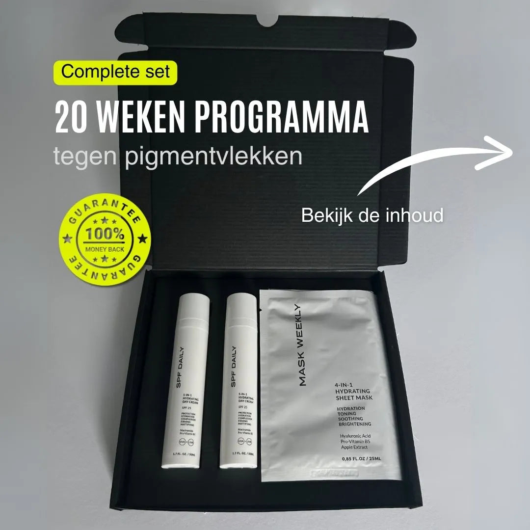 Pigmentvlekken Vervagen Pakket - (PVP™) 20 weken